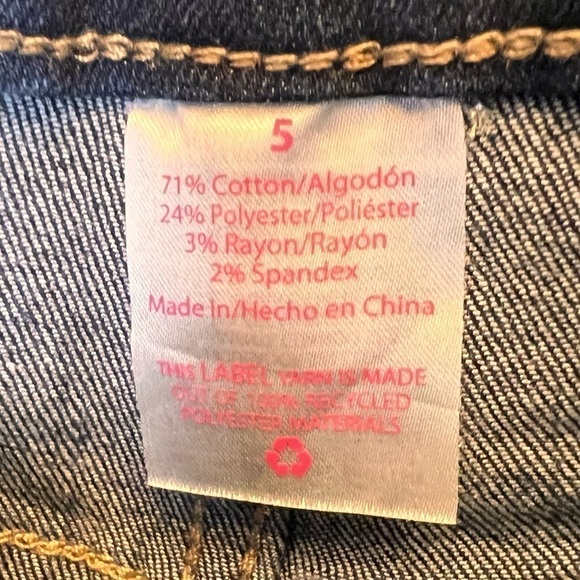 No Boundaries Denim Cuffed Shorts Women’s Juniors Pockets Dark Wash Blue Size 5 - Picture 4 of 8